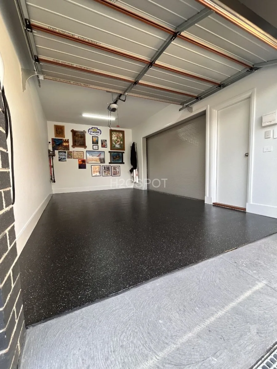 Garage floor after coating